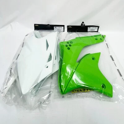 Acerbis Plastics Kit KX450F 03-08 Green and White Off-Road Motorcycle Dirt Bike - Image 1 of 4