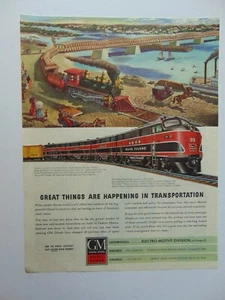 1945 GM DIESEL TRAIN ROCK ISLAND print ad - Bild 1 von 1