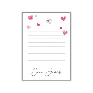 NOTEPAPER BABY ELEPHANT, Personalised writing paper, pk 14 & envs, girls gift - Picture 1 of 11