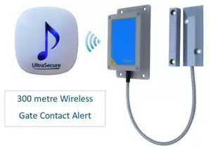 Kit Allarme Contatto Cancello Wireless (300 metri) - Avvisa di Apertura Cancello - Foto 1 di 8