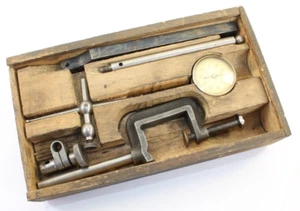 Herramienta de maquinista indicador de prueba de dial Starrett Universal 196 de colección con accesorios - Imagen 1 de 15