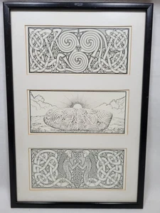 Art Framed Prints Vintage Art Nouveau Style Chris Down 41x28cm Wall Rare Prop - Picture 1 of 17