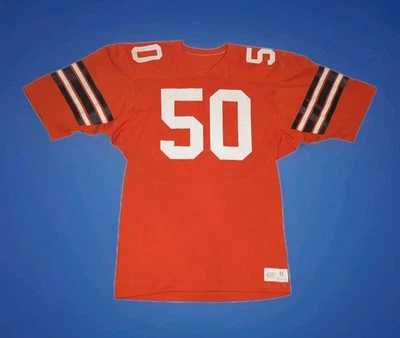 Camiseta de fútbol vintage años 70 Cleveland Browns Russell #50 naranja EE. UU. para hombre mediana Foto 1 de 4