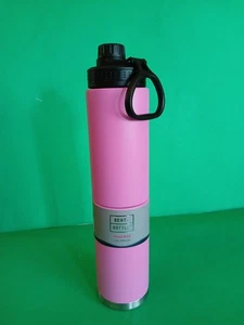 Bento Bottle Rose Red Pink 16oz x 2 Hot & Cold Stainless Steel Handle Skinny - Picture 1 of 8