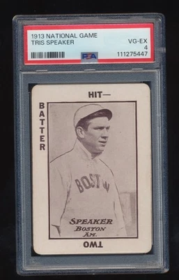 PSA 4  1913 National Game  Tris Speaker - Image 1 of 2