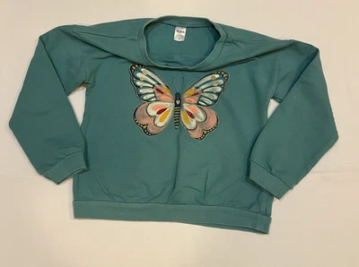 Sudadera Blue Carters Niño Niñas Estampado Mariposa Talla 10/10A Foto 1 de 3