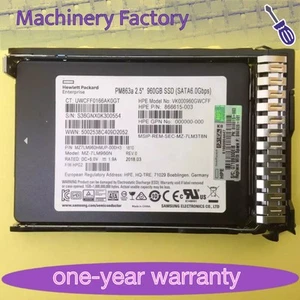 HPE P05980-B21 P08622-001 960GB SATA 6G 2.5" MU SSD Gen10 Solid State Drive NEW - Afbeelding 1 van 3