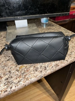 NUEVO Bolso Sephora Negro Imitación Cuero Maquillaje y Artículos de Aseo Carbón Claro  Foto 1 de 3