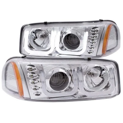 ANZO 111304 1906 Gmc Sierra 1500 Projector Headlights w/ U-Bar Chrome Foto 1 de 4