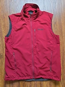 Marmot Performance Softshell Full Zip Outdoor Vest Burgundy, Size Men's X-Large. - Picture 1 of 14