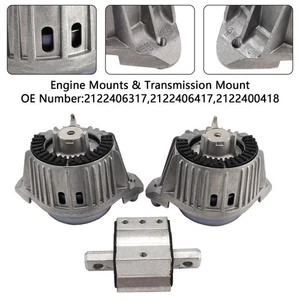 3x Engine Mounts & Transmission Mount for Mercedes E-Class W212 E 200 220 250 ZG - Picture 1 of 12