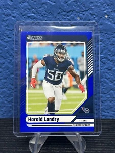 2024 Panini Donruss - Harold Landry #111 Blue Press Proof - Picture 1 of 6