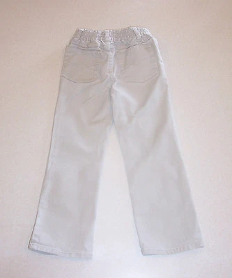 Pantalones de mezclilla de algodón para niñas descoloridos Glory tostado caqui bootcut 4 ajustados Foto 1 de 2