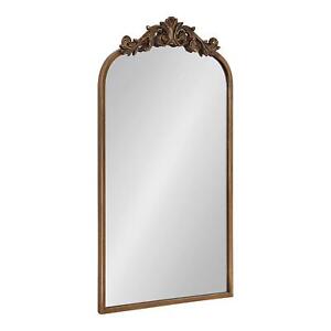 Arendahl Traditional Arch Mirror, 19" x 30.75", Gold, Baroque Inspired Wall D...