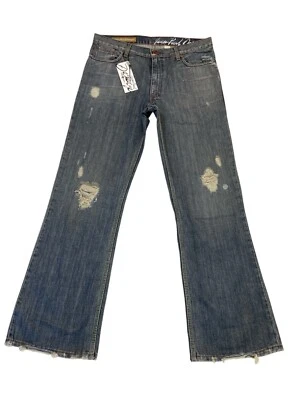 Jeans Paul Damage 男式 34X32 意大利戒指牛仔手工制作美国设计师 — 第 1/4 张图片