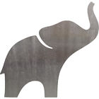 Baby Elephant Steel Cut Out Metal Art Decoration