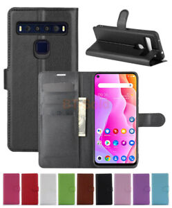 Classic Magnetic PU Leather Flip Wallet Case Stand Cover For TCL 10L/TCL 10 LITE