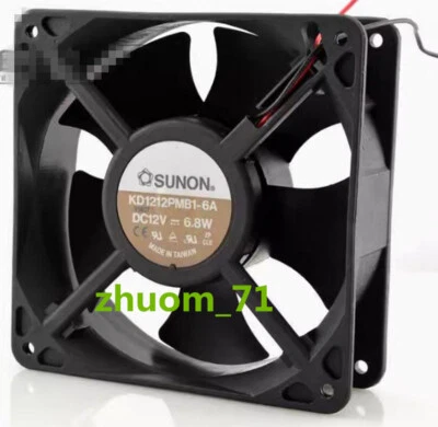 1PC SUNON KD1212PMB1-6A 12V 6.8W 12038 Double ball bearing chassis cooling fan - Image 1 of 4
