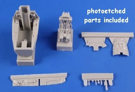 LOCKHEED F-104G/J 104 G STARFIGHTER COCKPIT SET 1:48 AIRES 4404 PER KIT KINETIC - Immagine 1 di 1