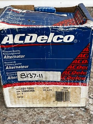 ACDelco 321-1002 GM 10463369 19152466  Reman Alternator Generator Genuine OEM - Image 1 of 4