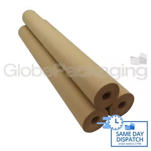 750mm x 10M RESISTENTE CARTA DA IMBALLAGGIO KRAFT MARRONE 88gsm - Foto 1 di 5