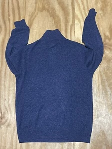 J.CREW Cashmere 1/4 Zip Sweater Men s Pullover Long sleeve Mock Neck @i2 - Picture 1 of 6