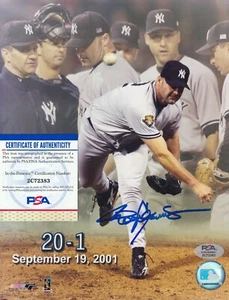 ROGER CLEMENS NEW YORK YANKEES PSA AUTHENTICATED ACTION SIGNED 8x10 - Picture 1 of 1