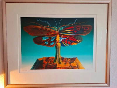 Farblithographie Rudolf Hausner "Baum der Lüste" - Bild 1 von 4