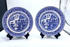 W. Ridgway Plate Blue England Two (2) Pieces.