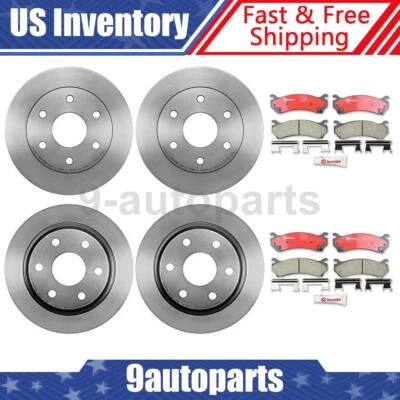 Керамические колодки передних задних роторов Brembo оригинальные для Chevrolet Silverado 1500 2002-2002 годов выпуска - Изображение 1 из 4