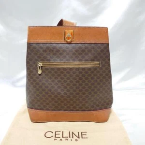 Auth Celine Macadam Backpack Shoulder Bag Vintage From Japan - Picture 1 of 9