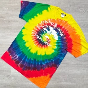 Camiseta 121st US Open Torrey Pines Tie Dye Gráfica Mediana Colorida SDI - Imagen 1 de 10