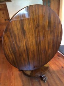 Antique Rosewood Pedestal Table