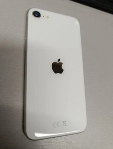 Apple iPhone SE2 2020 White Back Chassis Housing Rear Glass Cover With Parts A+ - Zdjęcie 1 z 2