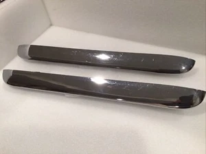 1959 Oldsmobile 98 Front Bumper Upper Bar / Headlight Grille Guard Pair OEM - Picture 1 of 12
