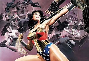 ALEX ROSS rare WONDER WOMAN: DEFENDER OF TRUTH paper giclee SIGNED NEW 2017  - Picture 1 of 1