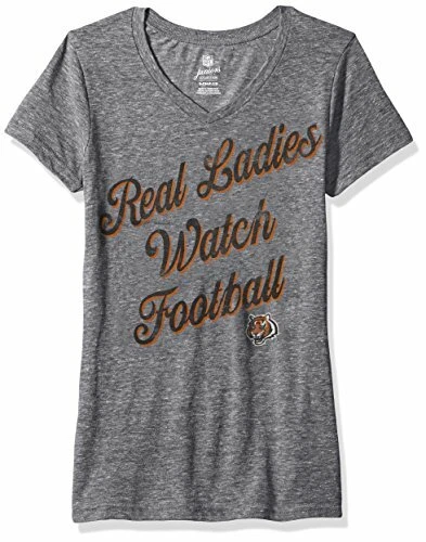 Outerstuff NFL Junior Girls Real Short Sleeve Tee Cincinnati Bengals Dark G...