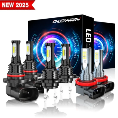 Kit combinado de 6 bombillas antiniebla LED para Subaru Outback 2010-2014 6000 k Foto 1 de 4