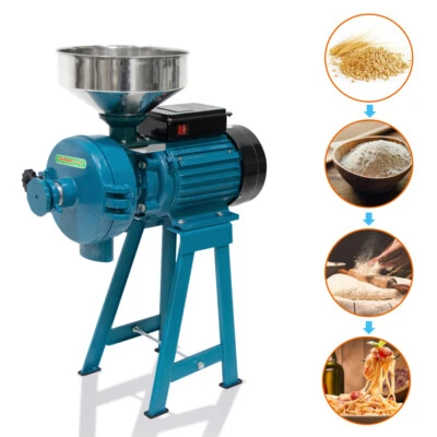 MOPHOTO 3000W 110V Commercial Grain Grinding Machine for Wheat W/Funnel Dry Wet - Image 1 of 4