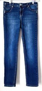 Justice Jeans Girls Size 12 1/2 Simply Low Premium Super Skinny Stretch Blue - Picture 1 of 4