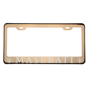 Laser Engraved Maserati Rose Gold Chrome License Plate Frame 304 Stainless Steel - Bild 1 von 10
