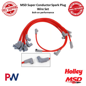 MSD 8.5mm Super Conductor Spark Plug Wire Set For Chevy Big Block Marine, HEI