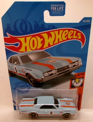 Hot Wheels 2021 1:64 Muscle Mania 6/10 azul golfo '67 Oldsmobile 442 Foto 1 de 4