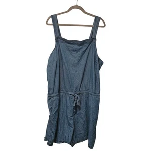 Old Navy Denim Blue Romper with Pockets XXL - Picture 1 of 5