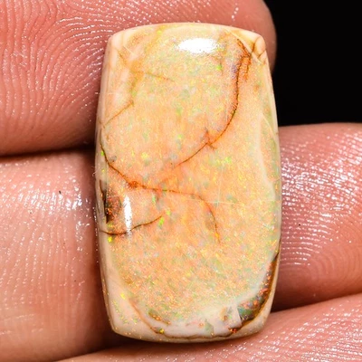 8.00 Ct Australian Monarch Opal Cabochon Cushion Shape Gemstone 12x21x4 mm lp-65 - Image 1 of 4