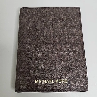 Michael Kors Jet Set Pasaporte de Viaje Portatarjetas de Identificación Billetera Estuche Plegable  Foto 1 de 4