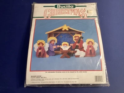 KIT de lona de plástico Bucilla 61138 pesebre escena belén NAVIDAD DE COLECCIÓN 1990 #D-47 Foto 1 de 3