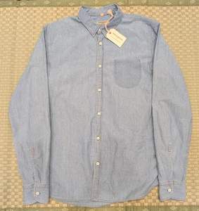 NWT Levi's Made & Crafted Rainbow Nep/Thread Chambray Button Up Shirt Men's Sz 2 - Picture 1 of 9