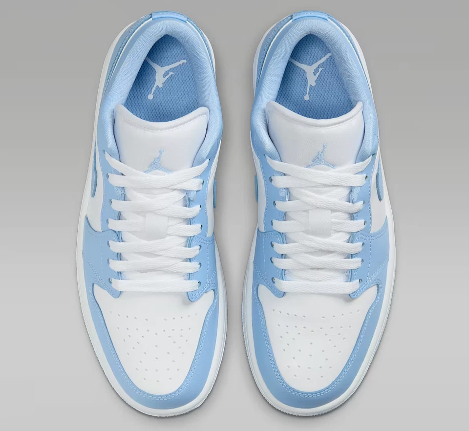 Jordan 1 Bajo Blanco Aluminio UNC Azul Blanco Para Mujer | Talla 6 - 12 Foto 1 de 4