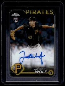2024 Topps Chrome #RA-JWO Jackson Wolf Rookie Autographs - Imagen 1 de 2